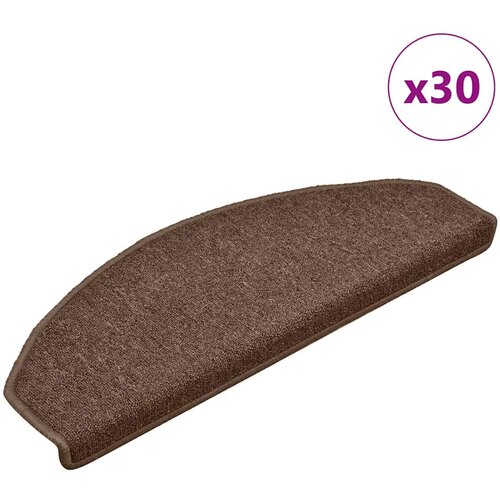 vidaXL Prostirke za stepenice 30 kom smeđe 65x24x4 cm Cene