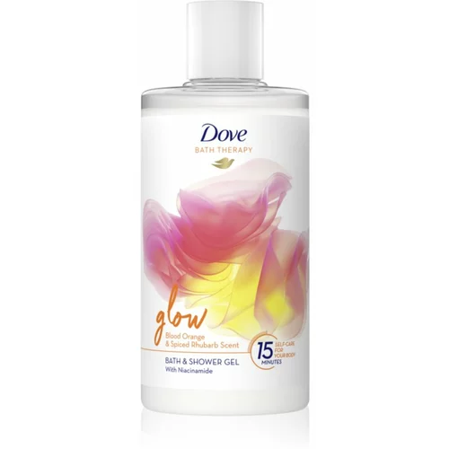 Dove Bath Therapy Glow gel za kupku i tuširanje Blood Orange & Rhubarb 400 ml