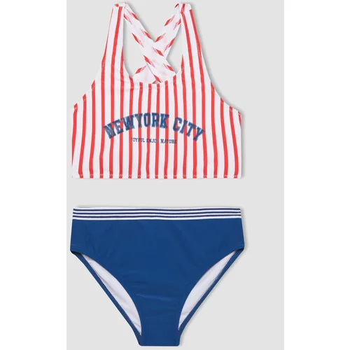 Defacto Girl Printed Bikini Set