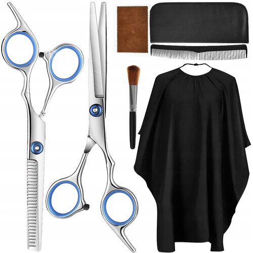  Set dveh inox frizerskih škarij + pribor Cene