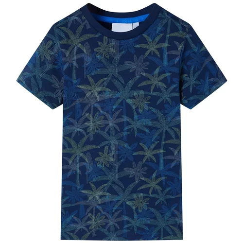vidaXL Otroška majica s kratkimi rokavi mornarsko modra 92