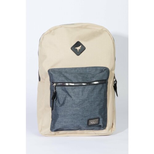 AC&Co / Altınyıldız Classics Men's Mink-anthracite Logo Sports School-Backpack with Laptop Compartment Cene