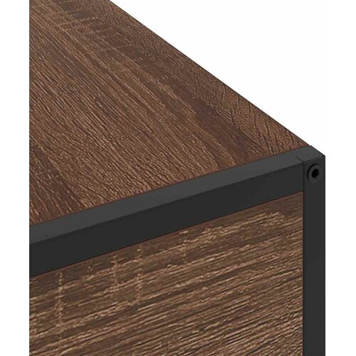  Noćni ormar Smeđi hrast 40 x 27 x 76 cm Konstruirano drvo Slike