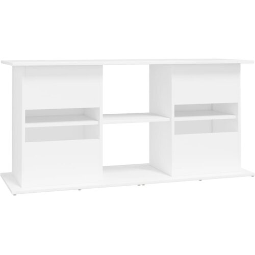  Stalak za akvarij bijeli 121 x 41 x 58 cm od konstruiranog drva Slike