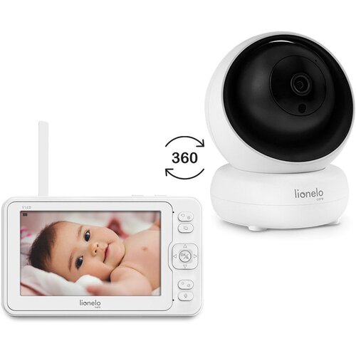 Lionelo baby monitor dvosmjerni Babyline 8.3 360, White Cijene