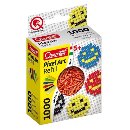 Quercetti Pixel Art - čavlići crvene boje - 1000 kom Cijene