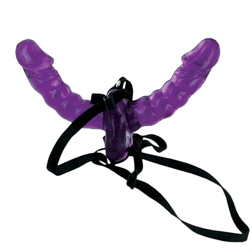 SuperLove Double Fantasy Strap-On Purple Cene