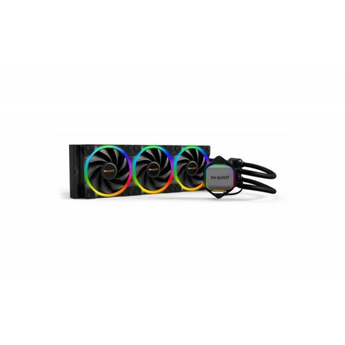 BE QUIET PURE LOOP 2 FX, 360mm [with LGA-1700 Mounting Kit], Doubly decoupled pump, Very quiet Pure Wings 3 PWM fans 120mm, Unmistakable design with ARGB LED and aluminum-style, Intel and AMD Cene