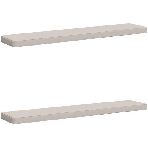 Jastučići za klupe - 2 dijela VUGHT 2 pcs 100% poliester Bijela Cene