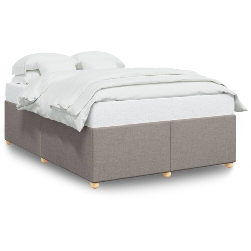 VidaXL Posteljni okvir brez vzmetnice taupe 140x200 cm blago, (21368972) Slike