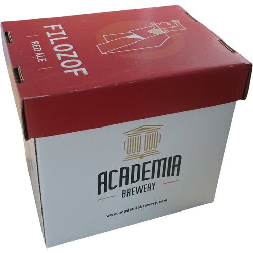 ACADEMIA BREWERY Filozof pivo RED ALE, Kutija, 12 x 0.33l Slike
