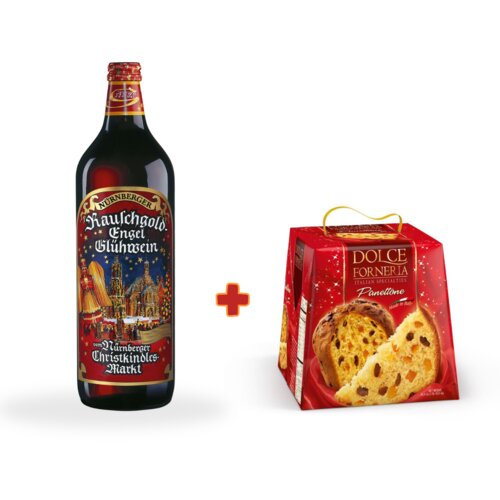  NURNBERGER Crveno kuvano vino Gluhwein, 1l + DOLCE FORNERIA Panettone, 500g Cene