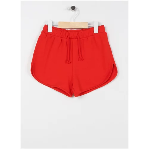 Koton Elastic Waist Normal Red Girl Shorts 3skg40058ak