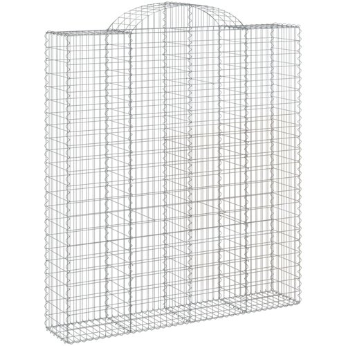 vidaXL Obokana gabonska košara 200x50x220/240 cm pocinkano železo, (20757735) Cene
