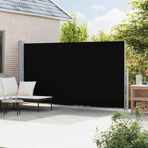  Uvlačiva bočna tenda za terasu 200 x 500 cm crna Slike