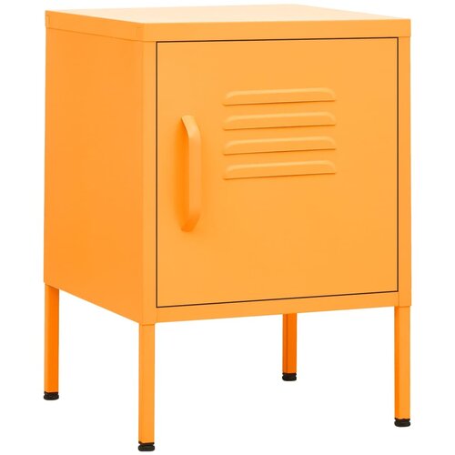 Maison Chic Nočna omarica - Nočna miza gorčično rumena 35x35x51 cm jeklo, (21689306) Cene