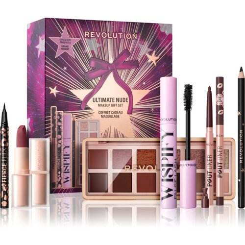 Makeup Revolution Xmas 2025 Ultimate Nude poklon set za lice Slike