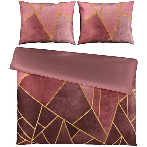 Esposa obojestranska posteljnina uni satin 240/220 cm saten sivovijolična Cene