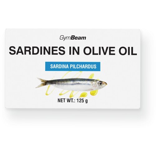 GymBeam Sardine u maslinovom ulju 10 x 125 g Slike