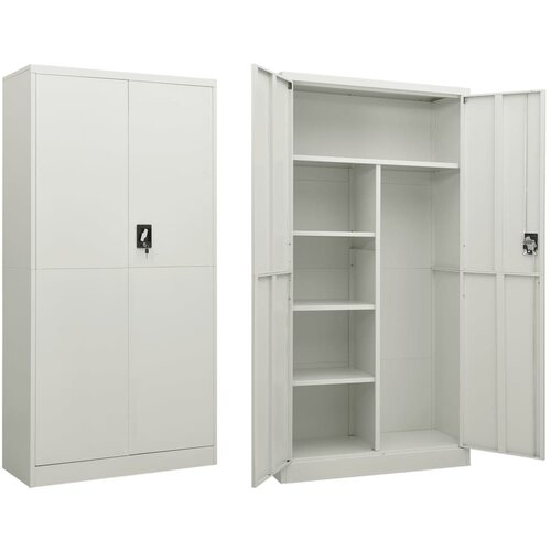 vidaXL ormarić s ključem svjetlosivi 90 x 40 x 180 cm čelični Cijene
