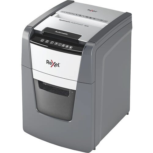 Rexel AutoFeed+ 90X paper shredder Cross shredding 55 dB Black, Grey Slike