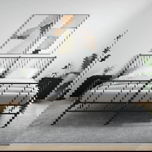 VidaXL Noćni ormarići 2 kom crni 40 x 40 x 50 cm od konstruiranog drva Slike