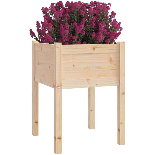VidaXL vrtne sadilice 2 kom 50 x 50 x 70 cm od masivne borovine Slike