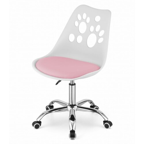 Modern Home stolica print white pink Slike