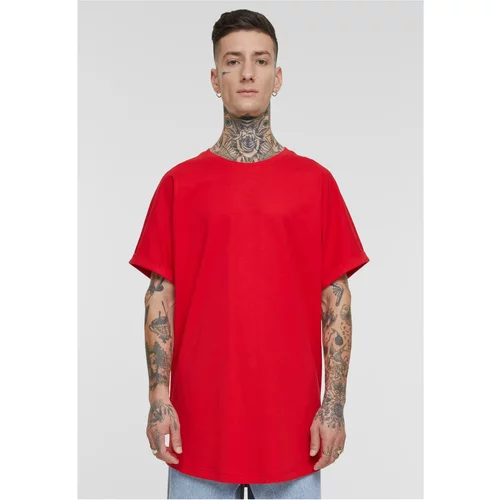 UC Men Men's Long Shaped Turnup Tee T-Shirt - Red