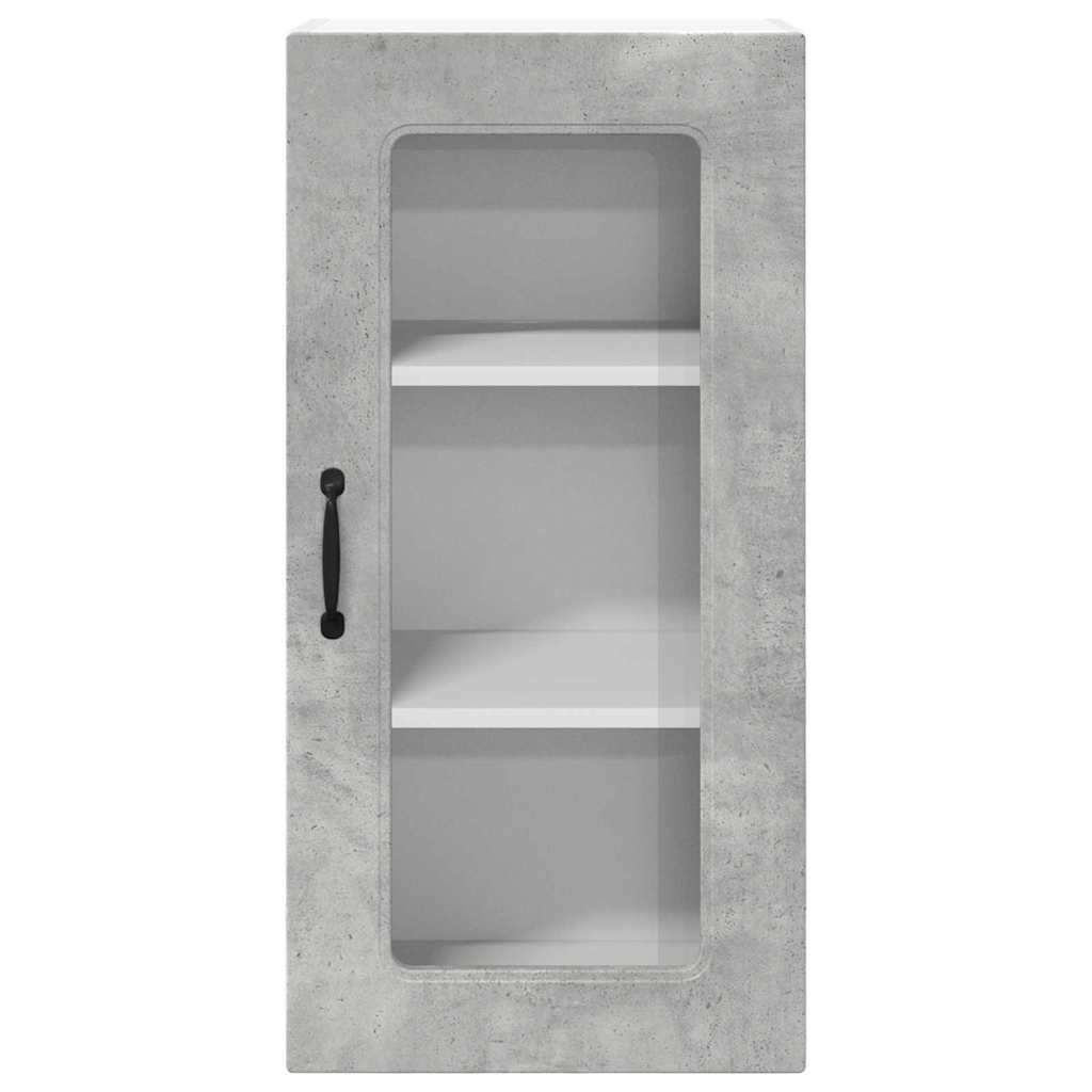  Zidni kuhinjski ormarić s policom Betonski sivi 40 x 31 x 80 cm Slike