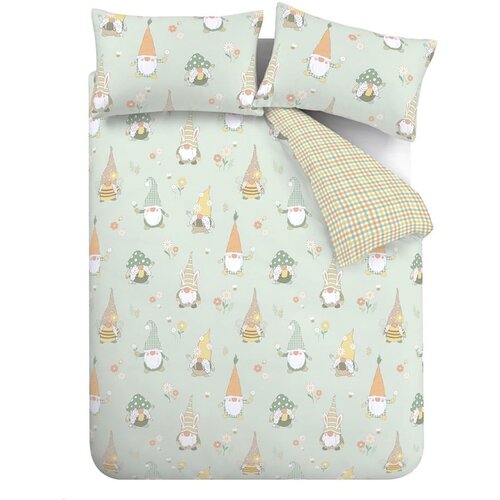 Catherine Lansfield Svijetlo zelena posteljina za bračni krevet/za produženi krevet 230x220 cm Spring Gonks – Cijene