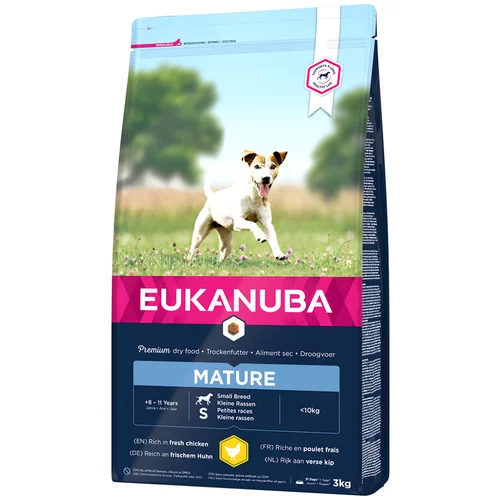 Eukanuba Mature Dog Small Breed piščanec - Varčno pakiranje: 2 x 3 kg