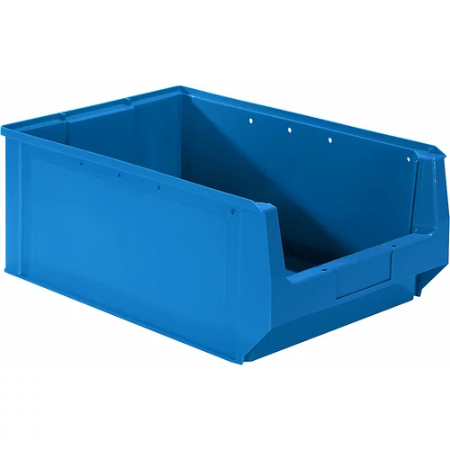 mauser Odprta skladiščna posoda iz polietilena, DxŠxV 500 x 310 x 200 mm, modra, DE 10 kosov