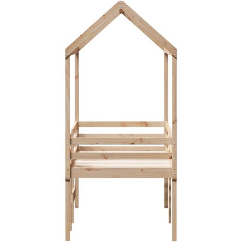  Visoki krevet s krovom 90 x 200 cm od masivne borovine Slike