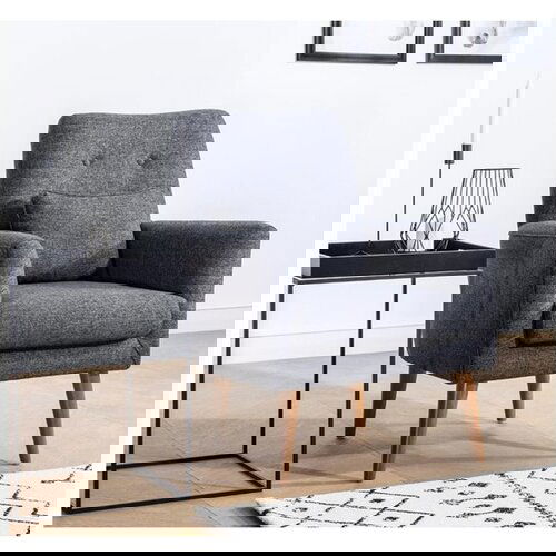 Atelier Del Sofa FOTELJ ANKER (VE� BARV) - Temno siva Cene