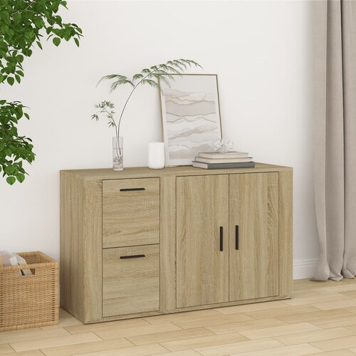vidaXL Komoda boja hrasta sonome 100x33x59,5 cm od konstruiranog drva Cijene