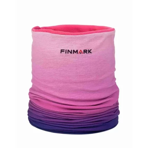 Finmark MULTIFUNCTIONAL SCARF WITH FLEECE Multifunkcionalni šal, ružičasta, veličina