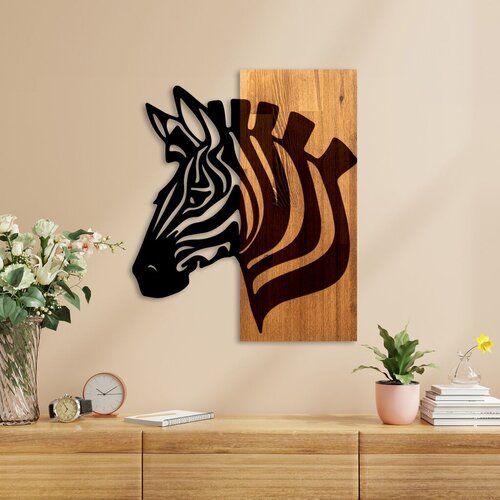 Wallity zidna dekoracija Zebra v2, 48cmx58cmx3cm, Hrast Cene