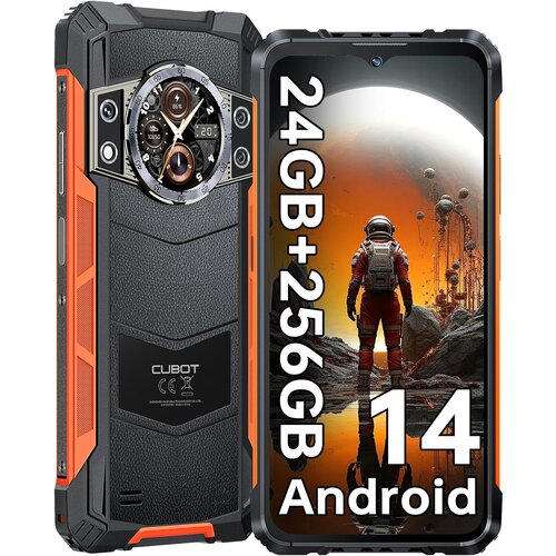 Cubot pametni robustni telefon Kingkong ACE 3 6.58" 24GB+256GB dual sim 4G, oranžna, (21821919) Cene