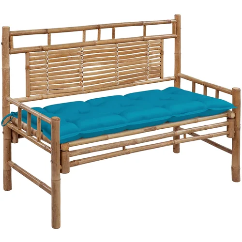 The Living Store Vrtna klop z blazino 120 cm bambus - Vrtna Klop, (21437896) The Living Store Vrtna klop z blazino 120 cm bambus - Vrtna Klop, (21437896)
