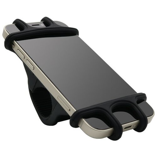 drzac za mobilni telefon za bicikl i motor soft grip crni Slike
