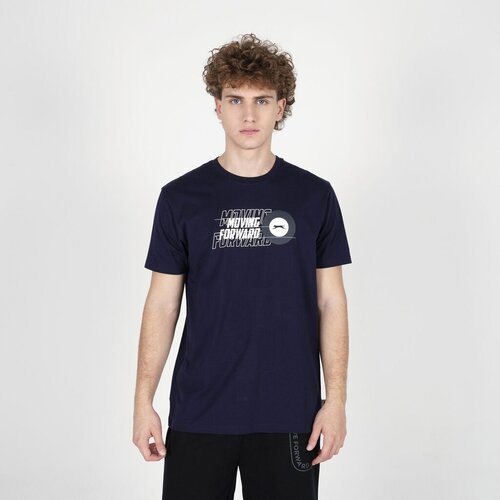 Slazenger mu&amp;scaron;ka majica kratkih rukava alton, tamnoplava Slike