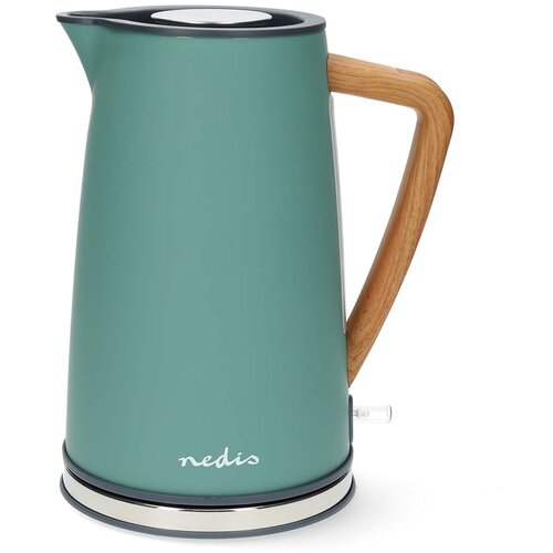 Nedis 1,7L električni čajnik Soft Touch 2200W z regulatorjem Strix, Vodno zelena, (5000071232) Cene