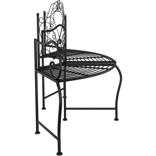 vidaXL Klop za okrog drevesa 150 cm črno jeklo Cene