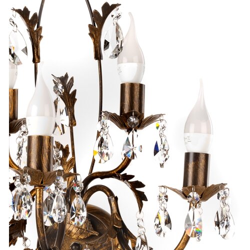  ONLI - Zidno svetlo TERESA 5xE14/6W/230V bronza Slike