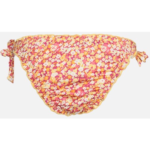 Trendyol Pink Crispy Floral Patterned Tie Detailed Bikini Bottoms Cene