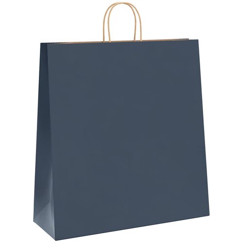  Papirnate vrećice 250 kom s ručkama plave 45x17x48 cm Slike