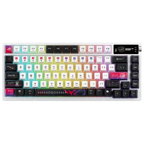 Asus tastatura M701 rog azoth x 75% wireless - white Slike