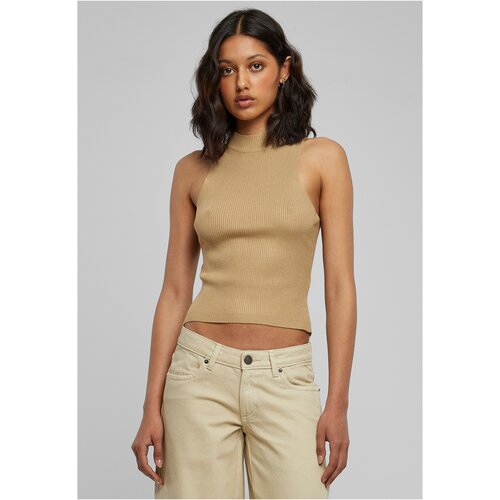 Urban Classics Women&amp;#039;s turtleneck with short rib knit union beige Slike