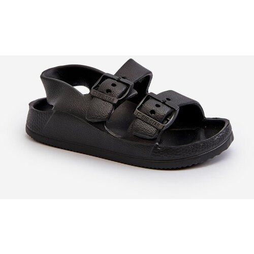 Big Star Children's lightweight sandals with buckles Black Slike